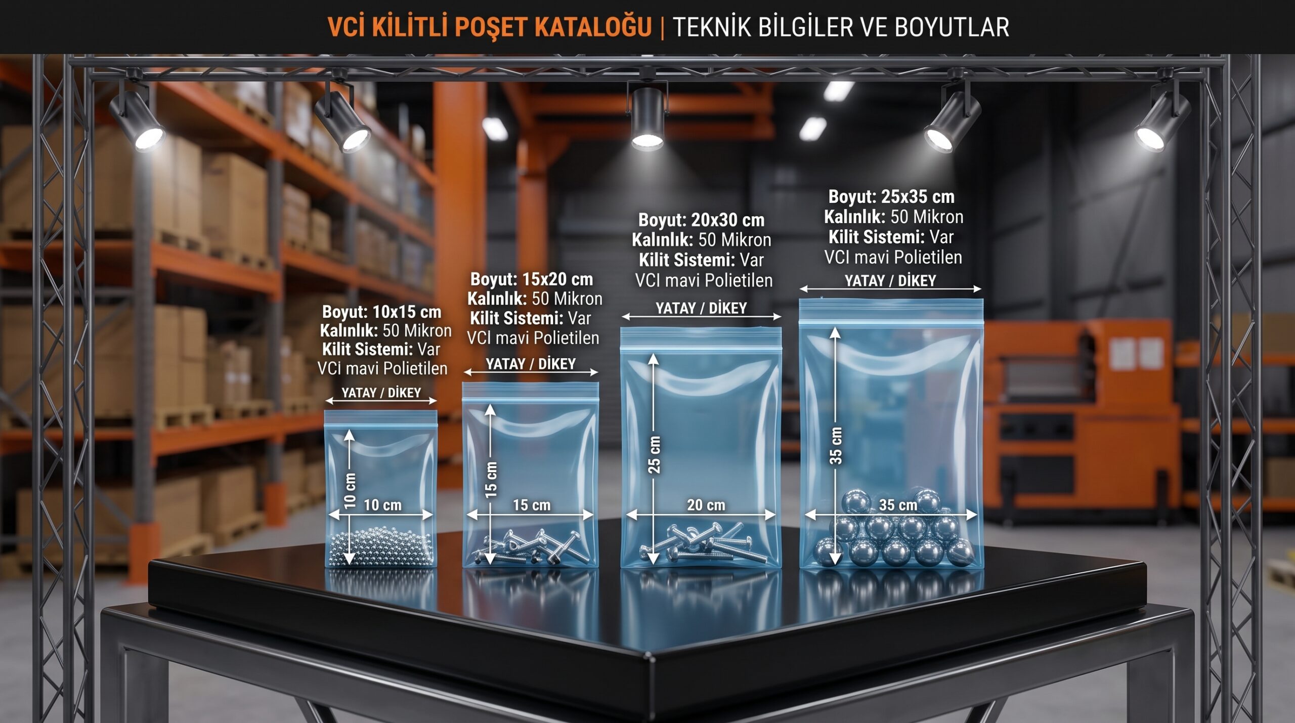 VCI Katkılı Kilitli Torbalar